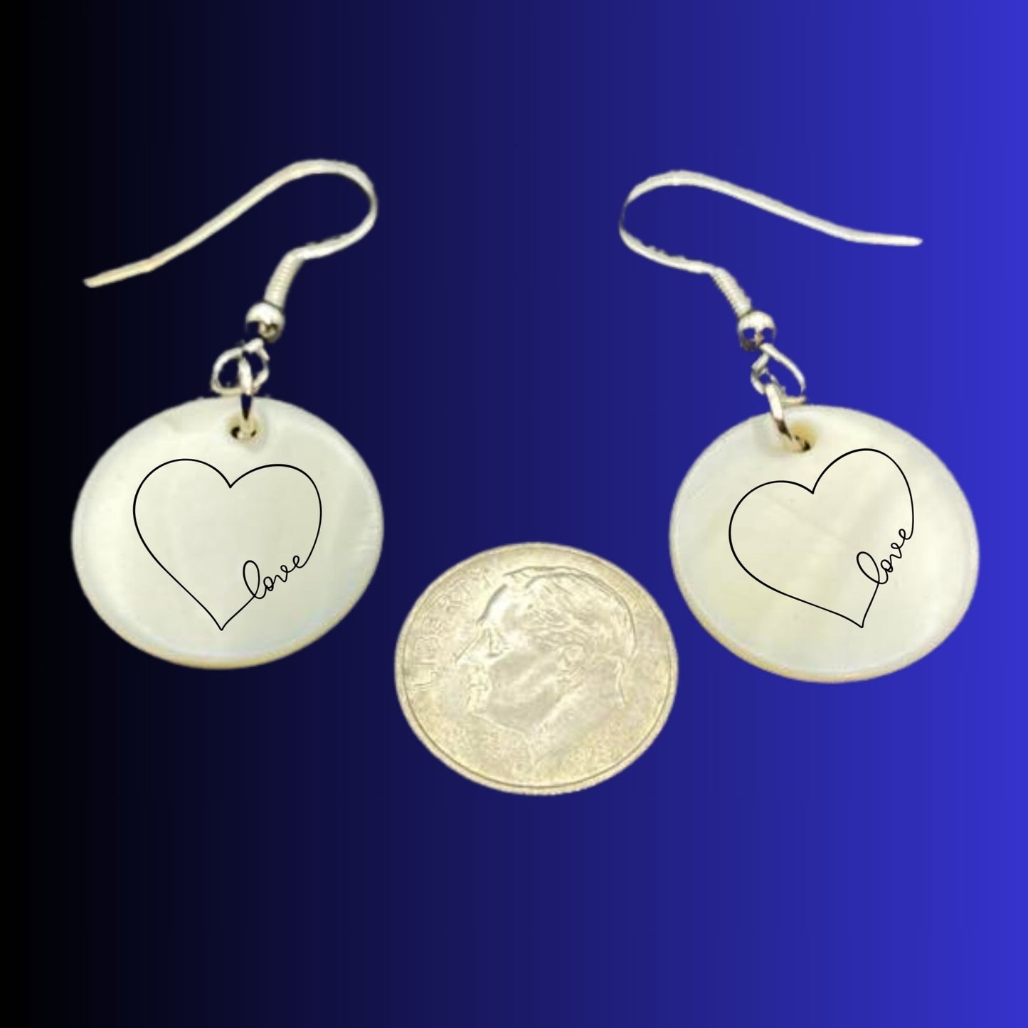 Earrings LumaShell Heart Love