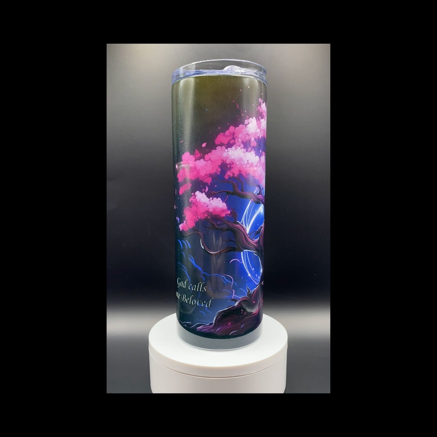 Tumbler Dark Cherry Blossom