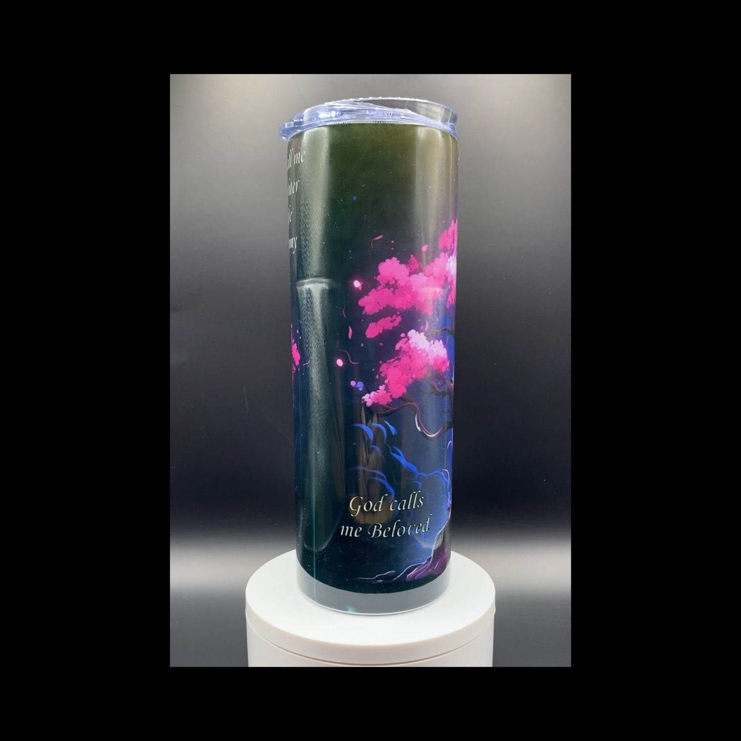 Tumbler Dark Cherry Blossom