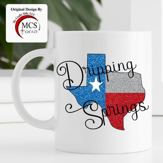 MUG - Sparkling Texas W/ City name and your name